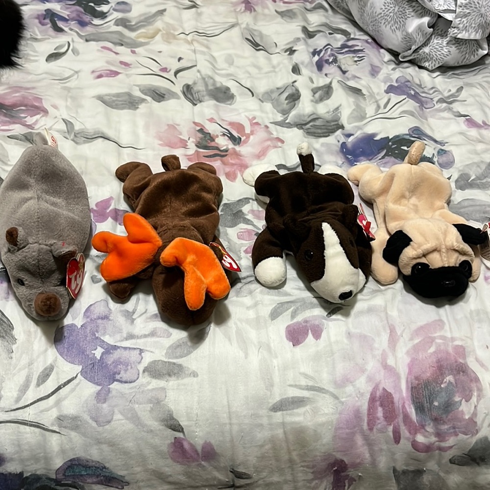 Bundle of 4 Ty Beanie Babies